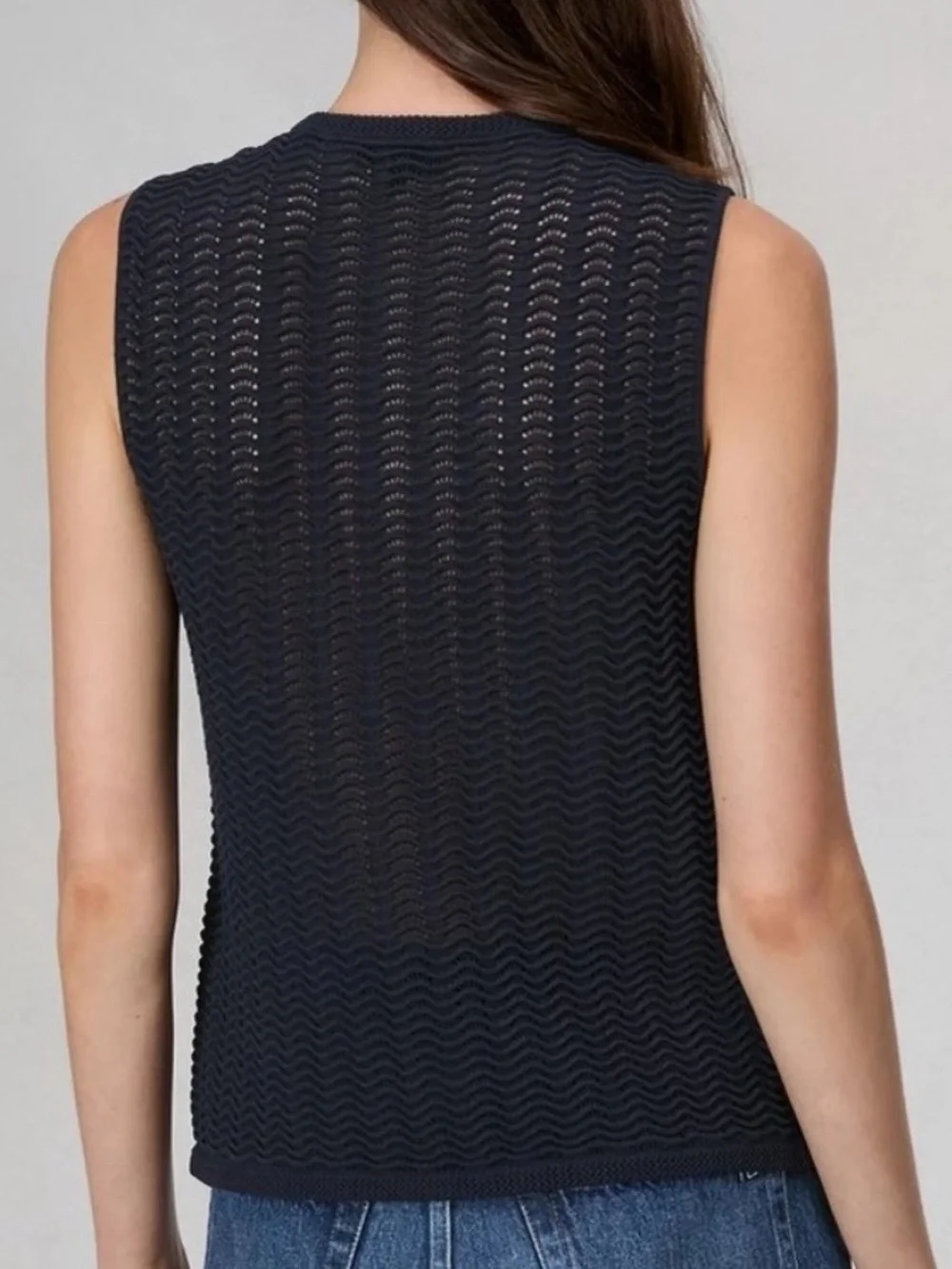 Rag & Bone Elisa Vest in Dark Navy XXS Like New